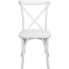 Flash Furniture Advantage White Resin X-Back Chair, PK2 RESXB-WHITE-2